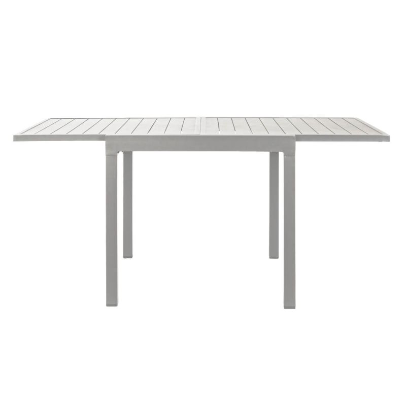 JERRI - tavolo da giardino in alluminio 90 X 90/180