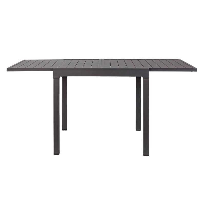 JERRI - tavolo da giardino in alluminio 90 X 90/180