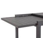 JERRI - tavolo da giardino in alluminio 90 X 90/180