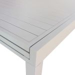 JERRI - tavolo da giardino in alluminio 90 X 135/270