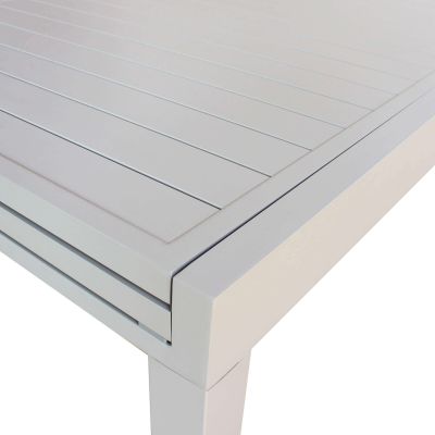 JERRI - tavolo da giardino in alluminio 90 X 135/270