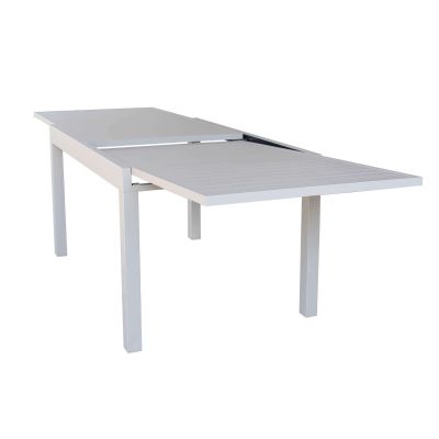 JERRI - tavolo da giardino in alluminio 90 X 135/270