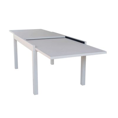 JERRI - tavolo da giardino in alluminio 90 X 135/270