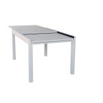 JERRI - tavolo da giardino in alluminio 90 X 135/270