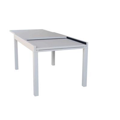 JERRI - tavolo da giardino in alluminio 90 X 135/270