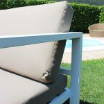 AULUS - salotto da giardino in alluminio 5 posti