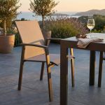 LOTUS - poltrona da giardino in alluminio