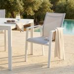 LOTUS - poltrona da giardino in alluminio