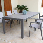 LOIS - tavolo da giardino in alluminio