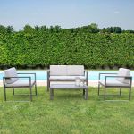 DEXTER - salotto da giardino in alluminio