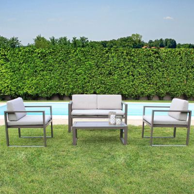 DEXTER - salotto da giardino in alluminio