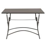 ROMANUS - tavolo in acciaio pieghevole da esterno