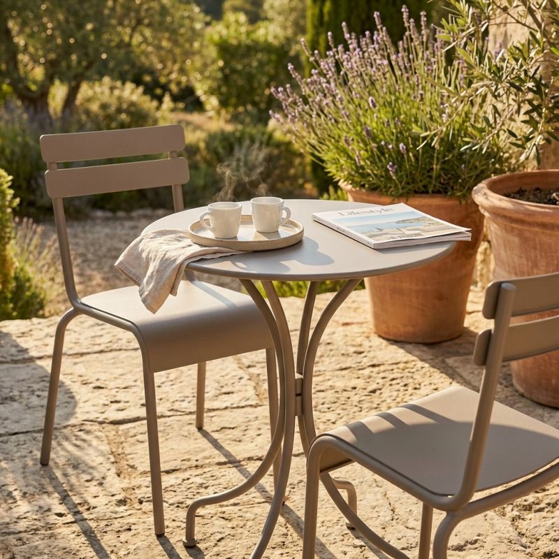 ROMANUS - tavolo da giardino rotondo in ferro