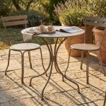 ROMANUS - tavolo da giardino rotondo in ferro