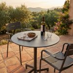 OPERA - tavolo da giardino in acciaio diametro 60