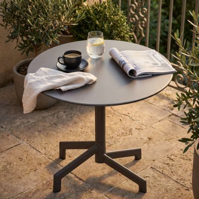 OPERA - tavolo da giardino in acciaio diametro 60