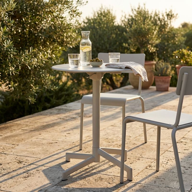 OPERA - tavolo da giardino in acciaio diametro 60