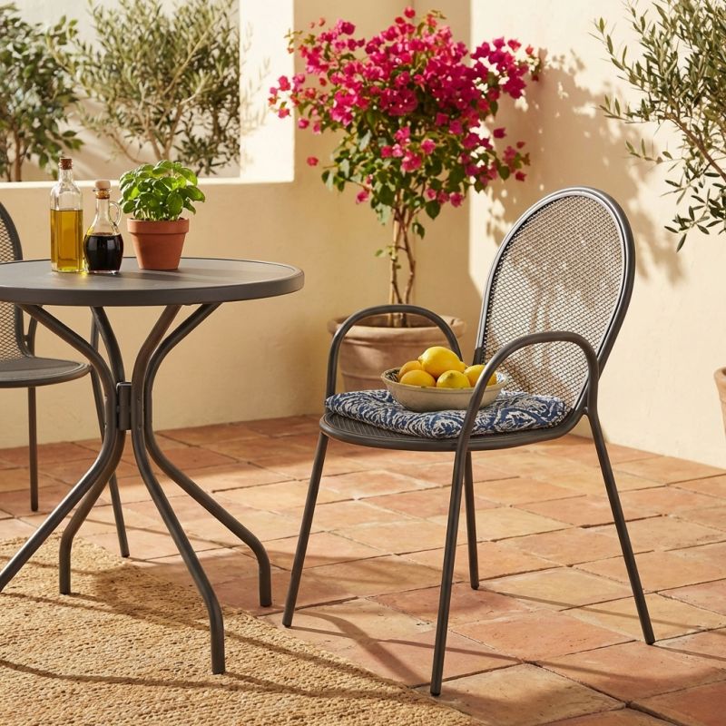 MARIS - poltrona da giardino impilabile in ferro