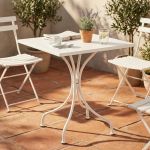 ROMANUS - tavolo in acciaio da giardino