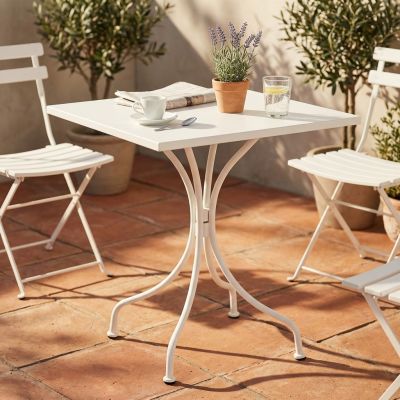 ROMANUS - tavolo in acciaio da giardino