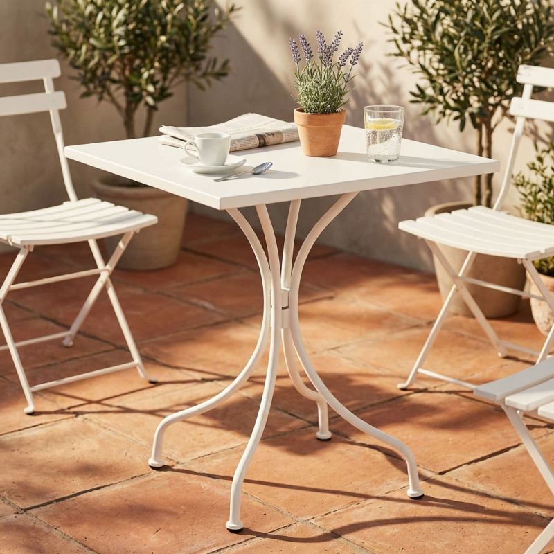 ROMANUS - tavolo in acciaio da giardino