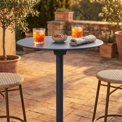 OPERA - tavolo alto da giardino in acciaio