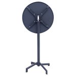 OPERA - tavolo alto da giardino in acciaio