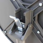 OPERA - tavolo alto da giardino in acciaio