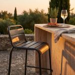 OPERA - sgabello da giardino impilabile in ferro