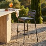 OPERA - sgabello da giardino impilabile in ferro