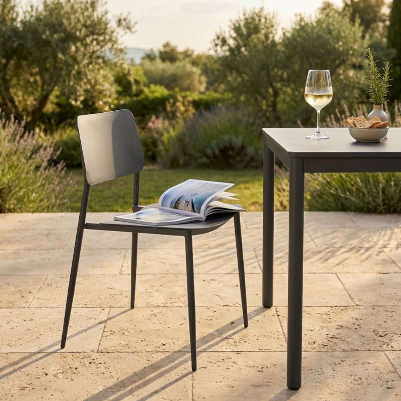 VIPER - sedia in acciaio da giardino