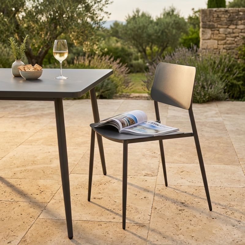 VIPER - sedia in acciaio da giardino