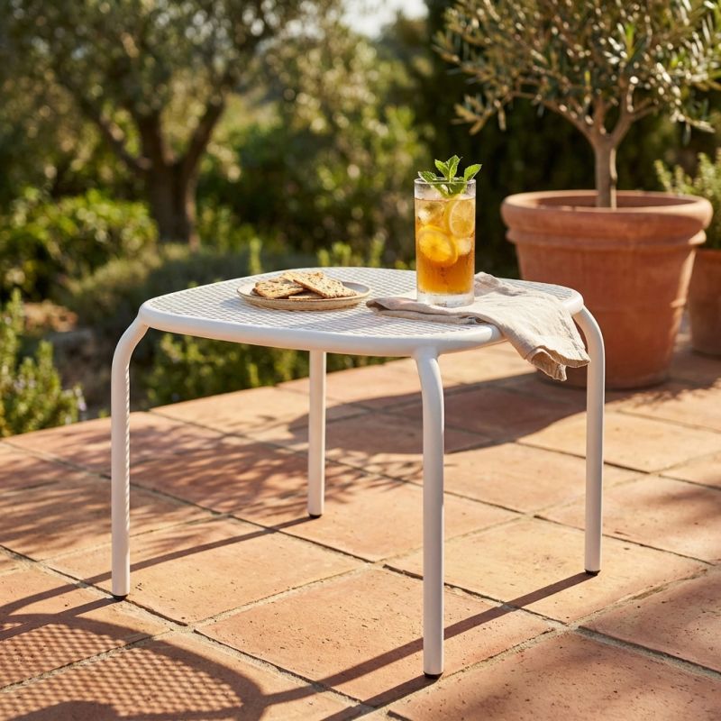 MIDDLE - tavolo da giardino in acciaio