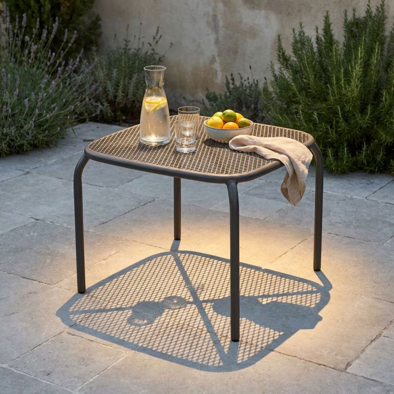 MIDDLE - tavolo da giardino in acciaio