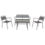 ROMANUS - salotto da giardino in acciaio