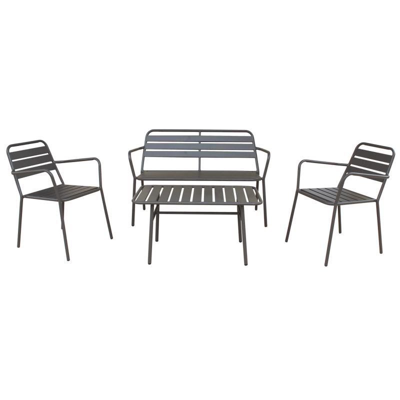 ROMANUS - salotto da giardino in acciaio