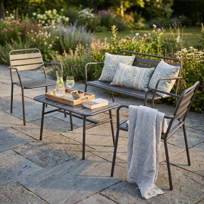 ROMANUS - salotto da giardino in acciaio