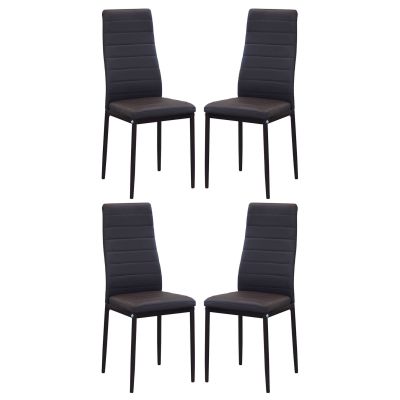 FRITZ - set di 4 sedie in ecopelle