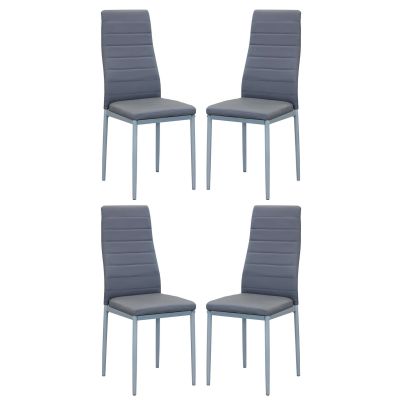 FRITZ - set di 4 sedie in ecopelle