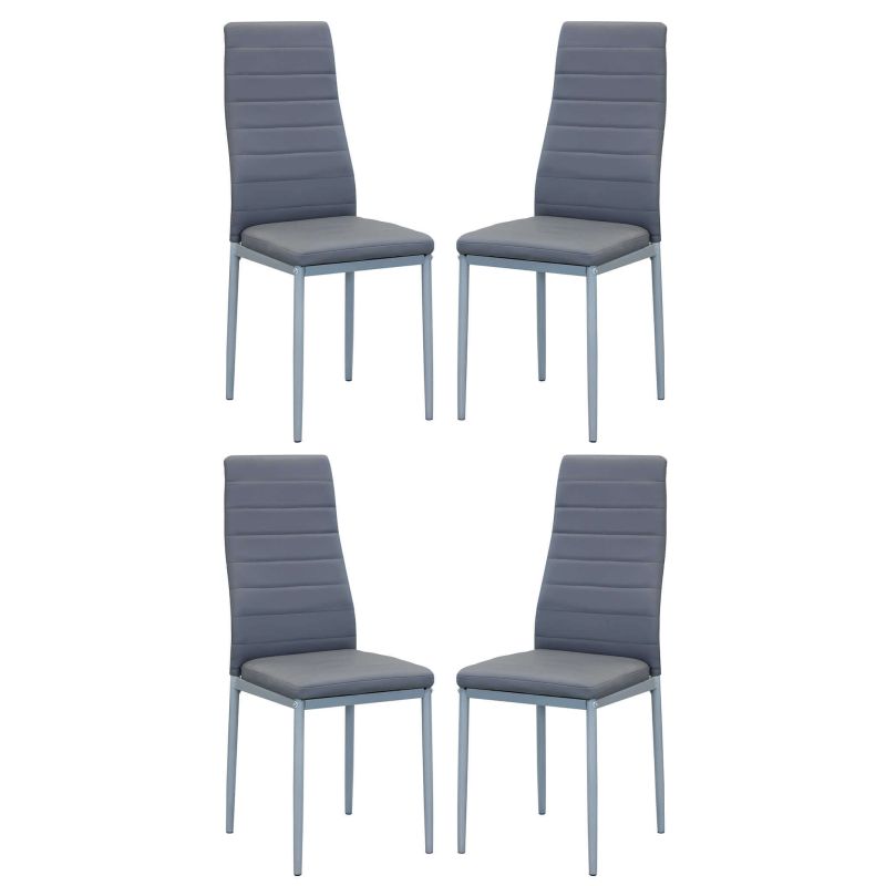 FRITZ - set di 4 sedie in ecopelle