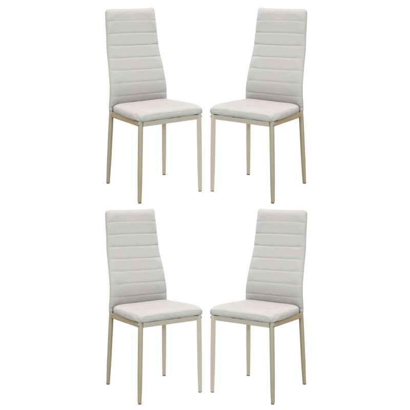 FRITZ - set di 4 sedie in ecopelle