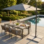 VOLTA - ombrellone da giardino decentrato 2 x 3