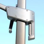 VOLTA - ombrellone da giardino decentrato 2 x 3