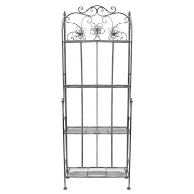 ELEONORE - scaffale 4 piani stile provenzale in ferro verniciato