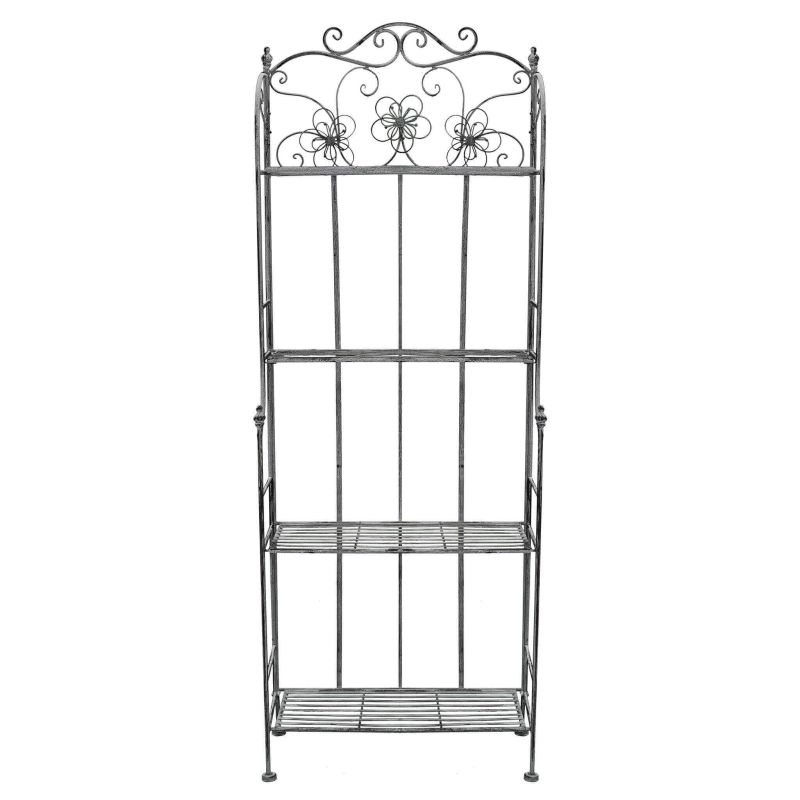 ELEONORE - scaffale 4 piani stile provenzale in ferro verniciato