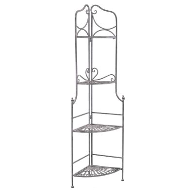 DOMINIQUE - scaffale 4 piani stile provenzale in ferro verniciato