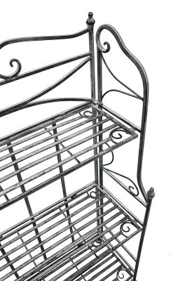 DORIANE - scaffale 3 piani stile provenzale in ferro verniciato