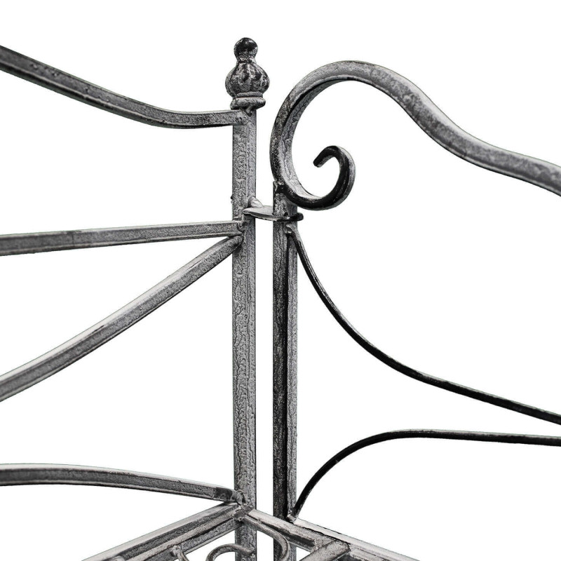 DORIANE - scaffale 3 piani stile provenzale in ferro verniciato