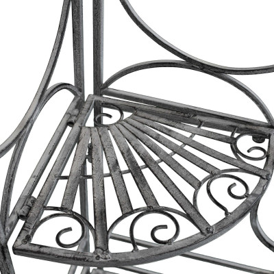 ELOÏSE - scaffale 3 piani angolare stile provenzale in ferro verniciato