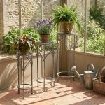 DORIAN - set di 3 fioriere tondo